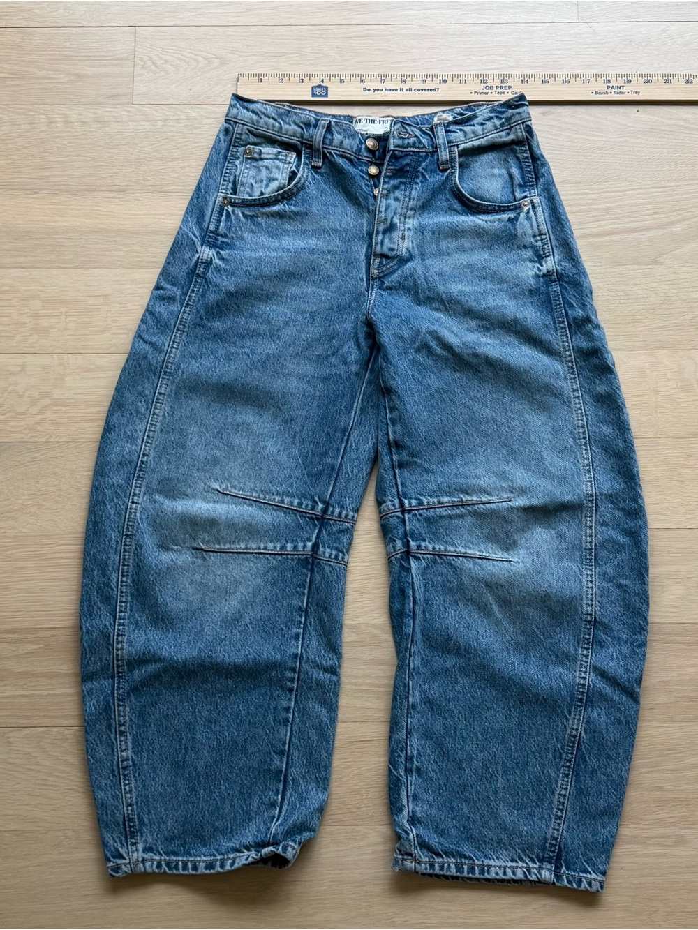 Free People Good Luck Mid Rise Barrel Jeans
